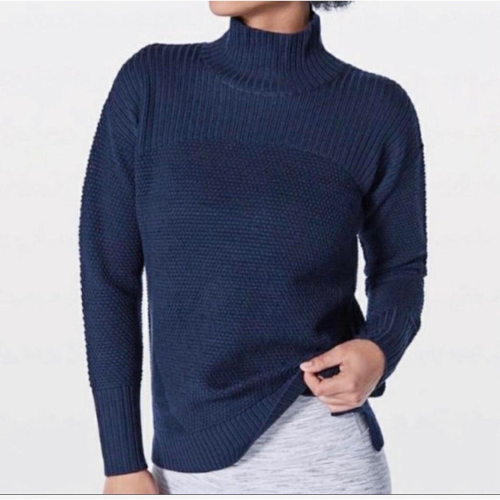 Lululemon Warm & Restore Merino Wool Mock Neck Sweater – Size 8
